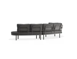 Aluna Outdoorsofa Configa Flipped Charcoal Darkgrey