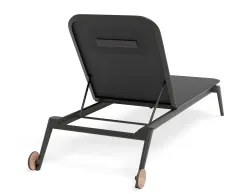 Amalfi Sunlounge Headrest Charcoal Charcoal