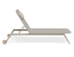 Amalfi Sunlounge Headrest Latte Husk Magnetic