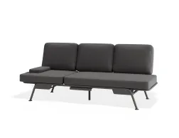 Arla 3seater Charcoal Darkgrey