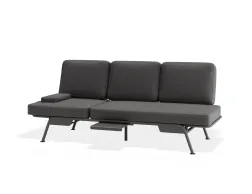 Arla 3seater Charcoal Darkgrey