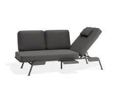 Arla 3seater Charcoal Darkgrey