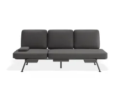 Arla 3seater Charcoal Darkgrey