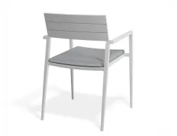 Halki Chaircushion White Lightgrey