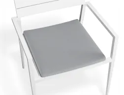 Halki Chaircushion White Lightgrey
