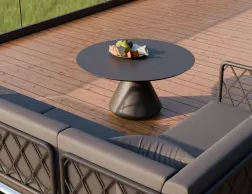 Kora Coffeetable 90cm Charcoal