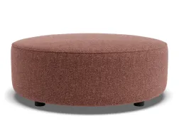 Lune Round Low Ottoman 80cm Berry Product