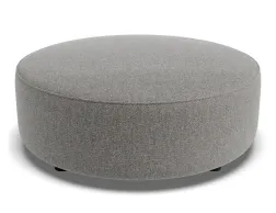 Lune Round Low Ottoman 80cm Fossil Product