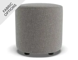 Lune Round Drum Ottoman 45cm Fossil Product