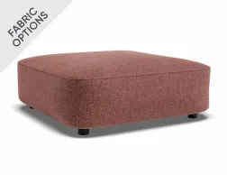 Lune Square Low Ottoman 80cm Berry Product