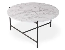 White Marble Round Large Coffee Table