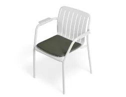 Roku Armchair White Greenpad
