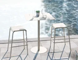 Roku Bar Lifestyle 1 Backless Stool Latte