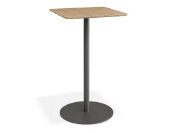 Roku Teakbartable 65x65 Charcoal