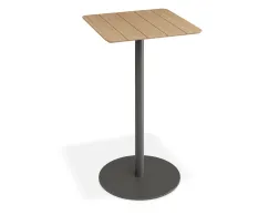 Roku Teakbartable 65x65 Charcoal