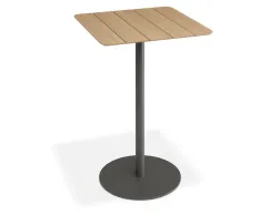 Roku Teakbartable 75x75 Charcoal