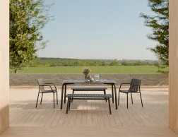 Roku Diningtable 160 Bench Charcoal Residential