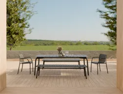 Roku Diningtable 240 Bench Charcoal Residential