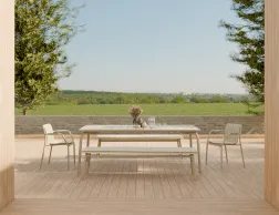 Roku Diningtable 240 Bench Pad Latte Husk Residential