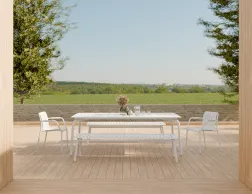 Roku Diningtable 240 Bench White Residential