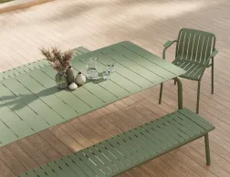 Roku Diningtable 240 Bench Green Residential