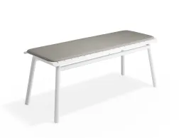 Roku Bench120 Lightgrey White