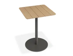 Roku Teakcafetable 65x65 Charcoal