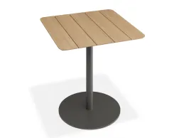 Roku Teakcafetable 75x75 Charcoal