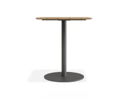 Roku Teakcafetable 65x65 Charcoal