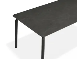 Roku Diningtable 160x90 Basalt Charcoal