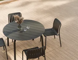 Roku Diningtable 120d Chair Charcoal Residential