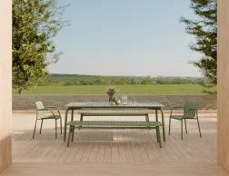 Roku Diningtable 240 Bench Green Residential