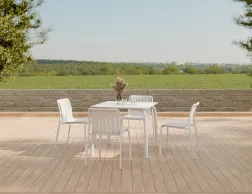 Roku Diningtable 90 Chair White Residential