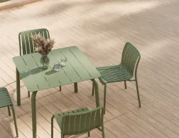 Roku Diningtable 90 Chair Green Residential