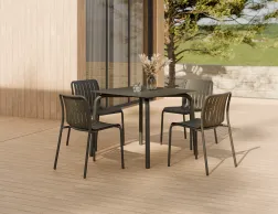 Roku Diningtable 90 Chair Charcoal Residential