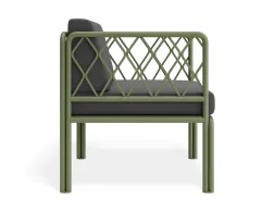 P 3v2 Seville Loungechair Greenframe Darkgreycushion