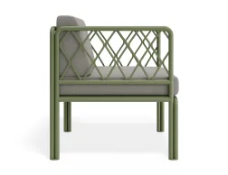 P 3v2 Seville Loungechair Greenframe Lightgreycushion