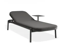 Verano Sunlounge Sidetable Charcoalframe Darkgreyfabric