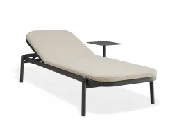 Verano Sunlounge Sidetable Charcoalframe Huskfabric