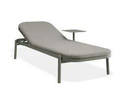 Verano Sunlounge Sidetable Greenframe Lightgreyfabric
