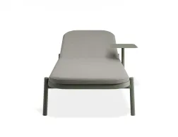 Verano Sunlounge Sidetable Greenframe Lightgreyfabric
