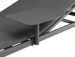 Verano Sunlounge Sidetable Charcoalframe Darkgreyfabric