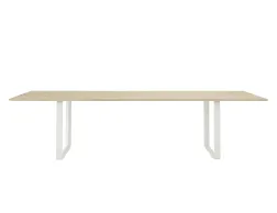70 70 Table 295x108 Cm Solid Oak White