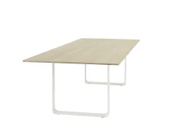 Dining Table Muuto 295x108 Cm Solid Oak White Angle