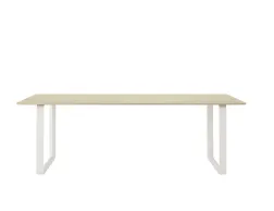 Muuto Dining Table 225x90 Cm Solid Oak White