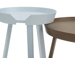 Around Coffee Table Xl Stained Dk Brown Insitu