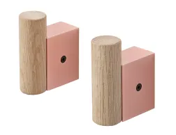 Attach Coat Hook 0000 Attach Coat Hooks Rose Oak 2 Set Muuto 5000x5000 Hi Res