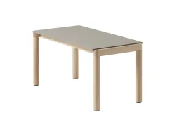 Couple Coffee Table 40 X 84 X 40 Taupe Oak Plain