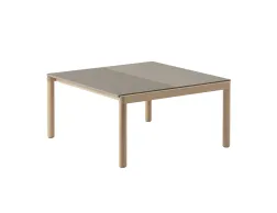 Couple Coffee Table Med Taupe Oak