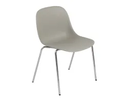 Fiber Chair Grey Tube Chrome